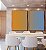 Duo de Quadros Abstrato Degradê Laranja Tangerina Azul Canvas Moldura - Imagem 4