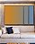 Trio de Quadros Estilizados Abstrato Degradê Laranja Tangerina Azul Canvas Moldura - Imagem 1
