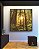Quadro Quadrado Floresta Árvores Luzes do Sol Natureza Canvas Moldura - Imagem 5
