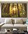 Trio de Quadros Estilizados Floresta Árores Luzes do Sol Natureza Canvas Moldura - Imagem 5
