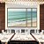 Trio de Quadros Estilizados Praia de Mar Calmo Turquesa Natureza Canvas Moldura - Imagem 5