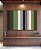 Trio de Quadros Estilizados Abstrato Listras Geométrico Verde Cinza Branco Canvas Moldura - Imagem 3