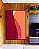 Quadro Vertical Abstrato Vermelho Carmim Rosa Salmão Minimalista Canvas Moldura - Imagem 5