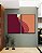 Duo de Quadros Abstrato Vermelho Carmim Rosa Salmão Minimalista Canvas Moldura - Imagem 4