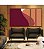 Trio de Quadros Estilizados Abstrato Vermelho Carmim Rosa Salmão Minimalista Canvas Moldura - Imagem 2