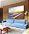 Quadro Horizontal Nascer do Sol Praia de Mar Azul e Pássaros Canvas Moldura - Imagem 3