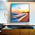 Quadro Quadrado Nascer do Sol Praia de Mar Azul e Pássaros Canvas Moldura - Imagem 4