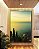 Quadro Vertical Mar Turquesa Luzes do Sol e Floresta Natureza Canvas Moldura - Imagem 1