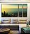 Trio de Quadros Estilizados Mar Turquesa Luzes do Sol e Floresta Natureza Canvas Moldura - Imagem 3