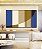 Trio de Quadros Estilizados Geométrico Listras Círculo Azul Bege Canvas Moldura - Imagem 5