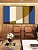 Trio de Quadros Estilizados Geométrico Listras Círculo Azul Bege Canvas Moldura - Imagem 2