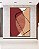 Quadro Vertical Abstrato Minimalista Rosa Vermelho Telha Canvas Moldura - Imagem 5