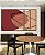 Trio de Quadros Estilizados Abstrato Minimalista Rosa Vermelho Telha Canvas Moldura - Imagem 4