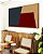 Quadro Horizontal Abstrato Geométrico Minimalista Azul Vermelho Canvas Moldura - Imagem 4