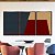 Trio de Quadros Abstrato Geométrico Minimalista Azul Vermelho Canvas Moldura - Imagem 5
