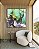 Quadro Quadrado Abstrato Verde Turquesa Dourado Cinza Arte Fluida Pouring Canvas Moldura - Imagem 4