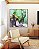 Quadro Quadrado Abstrato Verde Turquesa Dourado Cinza Arte Fluida Pouring Canvas Moldura - Imagem 3