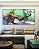 Trio de Quadros Abstrato Verde Turquesa Dourado Cinza Arte Fluida Pouring Canvas Moldura - Imagem 5
