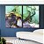 Duo de Quadros Abstrato Verde Turquesa Dourado Cinza Arte Fluida Pouring Canvas Moldura - Imagem 2