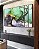Trio de Quadros Estilizados Abstrato Verde Turquesa Dourado Cinza Arte Fluida Pouring Canvas Moldura - Imagem 4