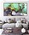 Trio de Quadros Estilizados Abstrato Verde Turquesa Dourado Cinza Arte Fluida Pouring Canvas Moldura - Imagem 5