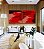 Duo de Quadros Quadrados Abstrato Tons de Vermelho Efeito Pintura Canvas Moldura - Imagem 4