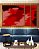 Trio de Quadros Estilizados Abstrato Tons de Vermelho Efeito Pintura Canvas Moldura - Imagem 3
