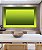 Quadro Horizontal Abstrato Degradê Margem Tons de Verde Canvas Moldura - Imagem 2