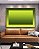 Quadro Horizontal Abstrato Degradê Margem Tons de Verde Canvas Moldura - Imagem 5