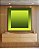 Quadro Quadrado Abstrato Degradê Margem Tons de Verde Canvas Moldura - Imagem 3