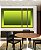 Trio de Quadros Estilizados Abstrato Degradê Margem Tons de Verde Canvas Moldura - Imagem 4