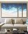 Trio de Quadros Estilizados Praia de Mar Azul Intenso Natureza Canvas Moldura - Imagem 5