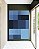 Quadro Vertical Abstrato Geométrico Degradê Tons de Azul Canvas Moldura - Imagem 3