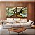 Duo de Quadros Quadrados Árvore Galhos Céu Turquesa Claro Natureza Paisagem Canvas Moldura - Imagem 2