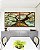 Duo de Quadros Quadrados Árvore Galhos Céu Turquesa Claro Natureza Paisagem Canvas Moldura - Imagem 5