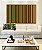 Quadro Horizontal Abstrato Degradê Listras Geométrico Amarelo Dourado Marrom Canvas Moldura - Imagem 5
