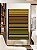 Quadro Vertical Abstrato Degradê Listras Geométrico Amarelo Dourado Marrom Canvas Moldura - Imagem 1
