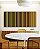 Duo de Quadros Quadrados Abstrato Degradê Listras Geométrico Amarelo Dourado Marrom Canvas Moldura - Imagem 3