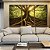 Trio de Quadros Árvore Folhas Verdes Paisagem Natureza Canvas Moldura - Imagem 3