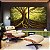 Duo de Quadros Árvore Folhas Verdes Paisagem Natureza Canvas Moldura - Imagem 3