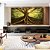 Duo de Quadros Quadrados Árvore Folhas Verdes Paisagem Natureza Canvas Moldura - Imagem 3
