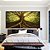 Duo de Quadros Quadrados Árvore Folhas Verdes Paisagem Natureza Canvas Moldura - Imagem 5