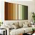 Duo de Quadros Abstrato Degradê Geométrico Marrom Terra Verde Oliva Canvas Moldura - Imagem 5