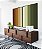 Duo de Quadros Abstrato Degradê Geométrico Marrom Terra Verde Oliva Canvas Moldura - Imagem 2