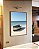 Quadro Vertical Barco em Praia de Mar Azul Céu Claro Canvas Moldura - Imagem 5