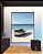 Quadro Vertical Barco em Praia de Mar Azul Céu Claro Canvas Moldura - Imagem 4