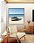 Quadro Quadrado Barco em Praia de Mar Azul Céu Claro Canvas Moldura - Imagem 4