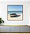 Quadro Quadrado Barco em Praia de Mar Azul Céu Claro Canvas Moldura - Imagem 5