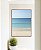 Quadro Vertical Mar Azul Praia Relaxante Céu Claro Canvas Moldura - Imagem 1