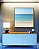 Quadro Quadrado Mar Azul Praia Relaxante Céu Claro Canvas Moldura - Imagem 2